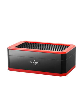 Colibri Rally Humidor Schwarz/Rot für 100–125 Zigarren
