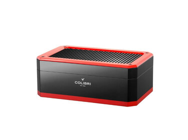 Colibri  Humidor Rally Hochglanz Schwarz/Rot für 100–125 Zigarren