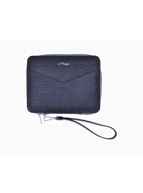 S.T. Dupont CLUTCH PATINA-LEDER BLAU