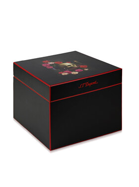 S.T. Dupont Memento Mori*  Cube Humidor Black 001394