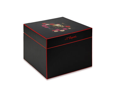 S.T. Dupont Memento Mori*  Cube Humidor Black 001394