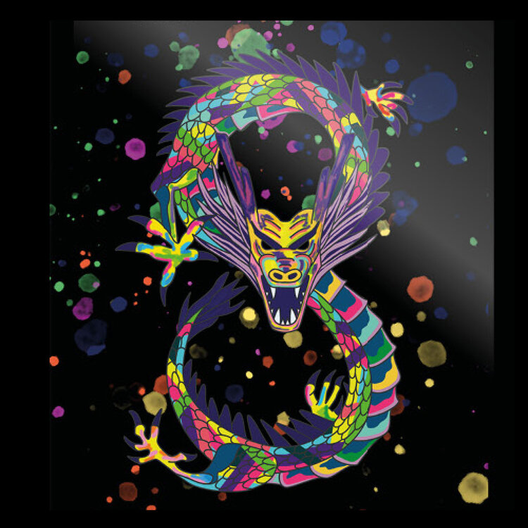 S.T. Dupont Dragon Maxijet 020177 Black mit Chromfinish