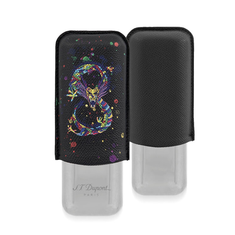S.T. Dupont Dragon Doppelt Zigarrenetui 183277 Black
