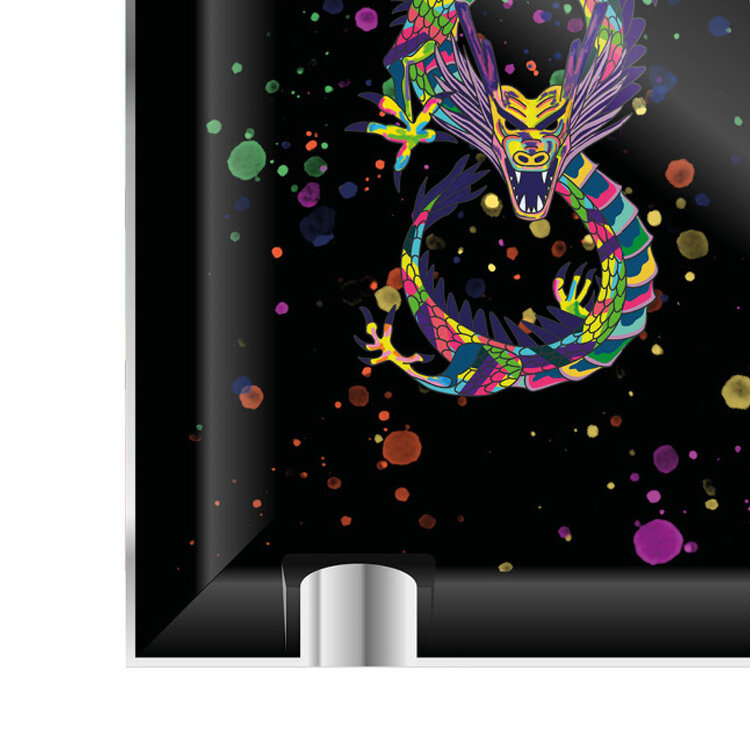 S.T. Dupont Dragon Porzellan 006487 Aschenbecher Black