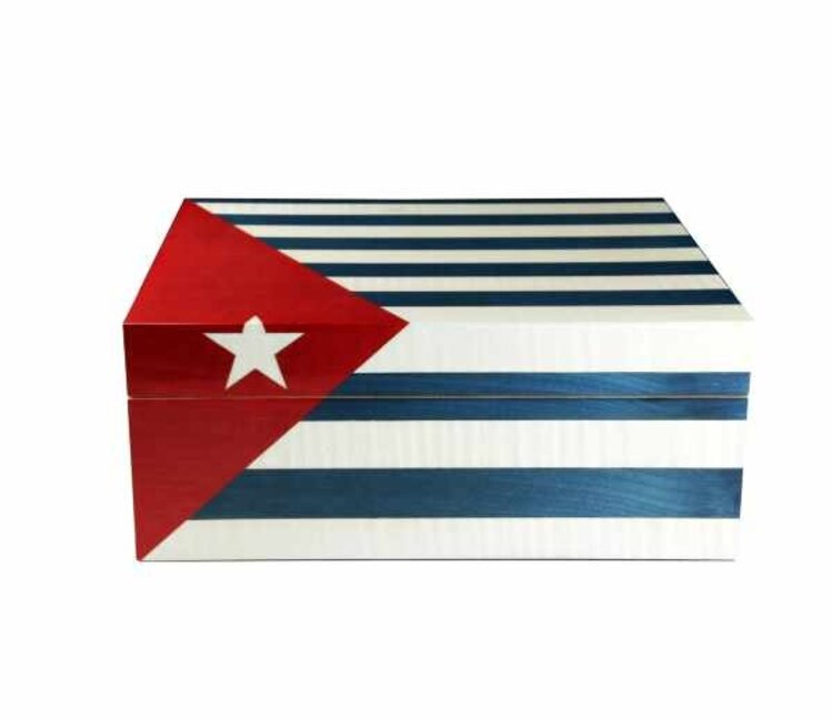 Adorini Humidor Cuba Te Amo Grande Deluxe Kuba Flagge für 150 Zigarren