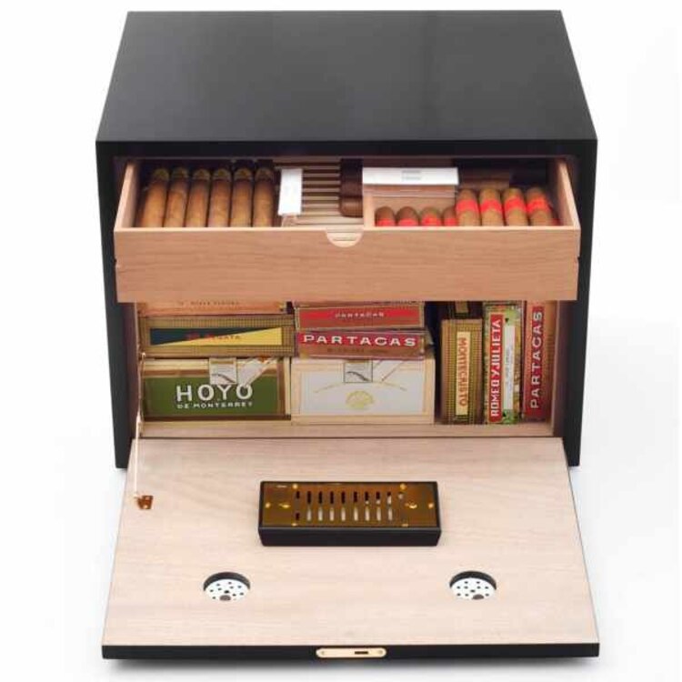 Adorini Humidor Habana Deluxe Schwarz