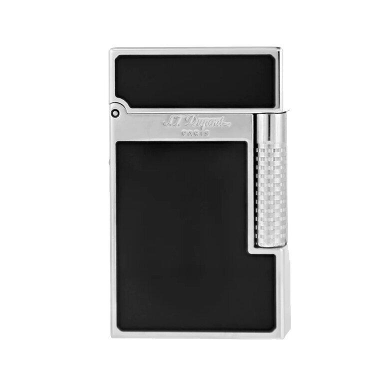 S.T. Dupont  Le Grand Cling Feuerzeug Naturlack Schwarz Palladium C23010