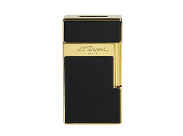 S.T. Dupont BIGGY Feuerzeug Schwarzlack und Gold 025002