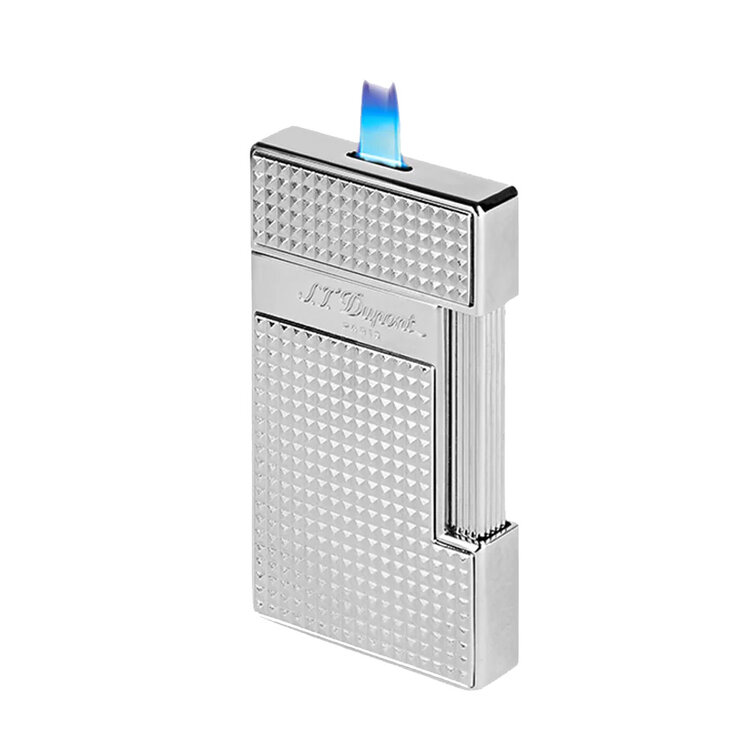 S.T. Dupont Slimmy Feuerzeug Diamantspitze Silber 028010