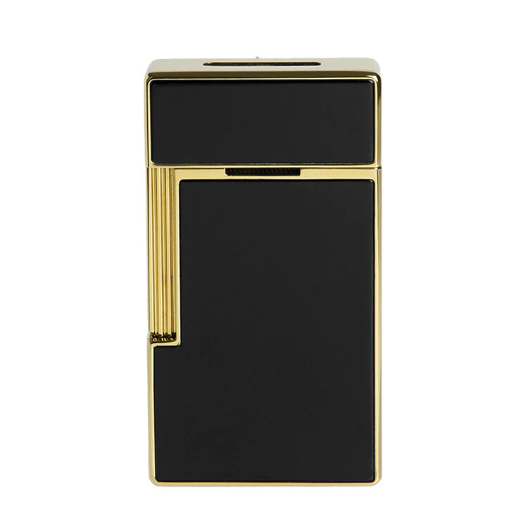 S.T. Dupont BIGGY Feuerzeug Schwarzlack und Gold 025002