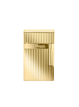 S.T. Dupont Ligne 2 Feuerzeug Längsgestreift Gelbgold 016827