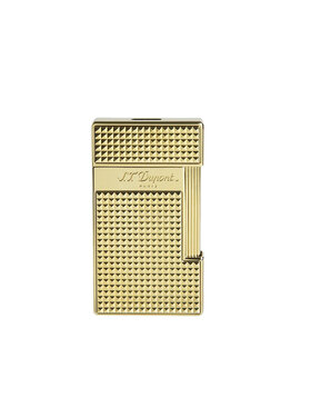 S.T. Dupont Slimmy Feuerzeug Diamantspitze Gold 028119