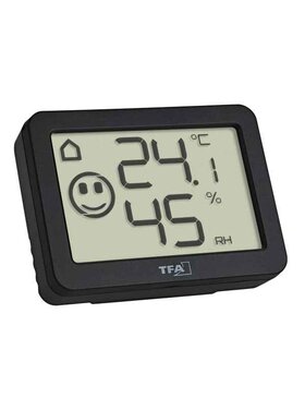 Angelo TFA Digital Hygrometer 5,5x4x1,5 cm, schwarz, mit Ständer u. Magnet