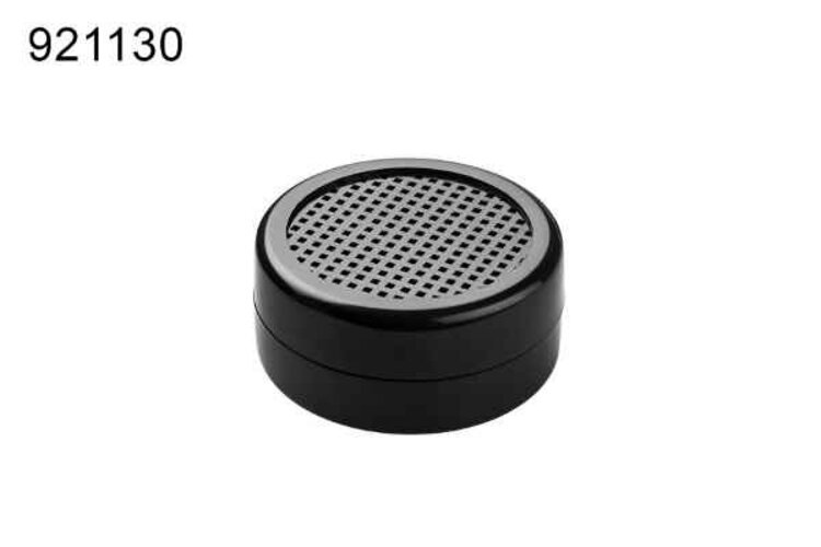 Angelo Polymerbefeuchter rund schwarz für ca. 25-50 Cig.  2.7x5.5cm, mit Magnet