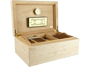 Adorini Humidor Concrete Grande Deluxe Beton Beige für 150 Zigarren