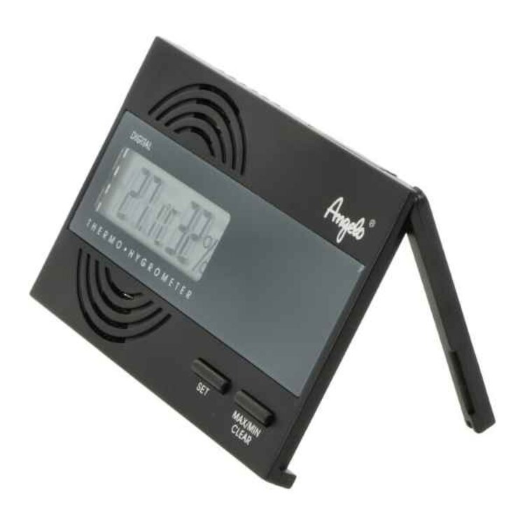 Angelo Digitales Hygrometer und Thermometer für Humidor mit Min-Max-Speicher