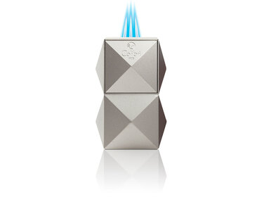 Colibri Tischfeuerzeug Quasar silber