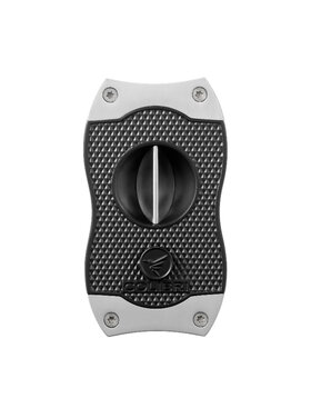 Colibri Diamond V-Cut Zigarrenschneider Schwarz/Chrom 23 mm