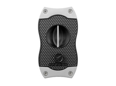 Colibri Diamond V-Cut Zigarrenschneider Schwarz/Chrom 23 mm