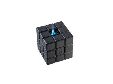 Colibri  Tischfeuerzeug Heritage Cube Schwarz mit zwei Flammenarten