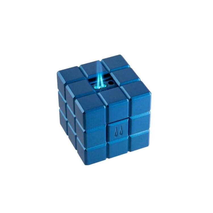 Colibri Heritage Cube Tischfeuerzeug Blau