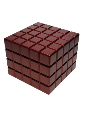 Colibri Heritage Cube Humidor für 40-50  burgunderrot