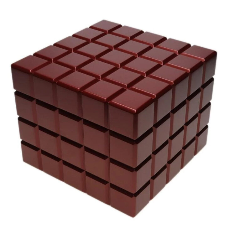 Colibri Heritage Cube Humidor für 40-50  burgunderrot