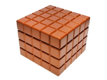 Colibri Heritage Cube Humidor für 40-50 Zigarren orange