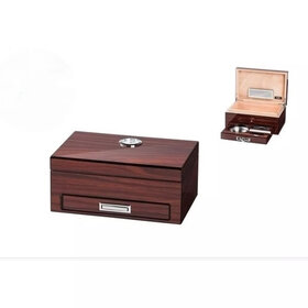 Angelo Humidor aus Zedernholz mit externem Hygrometer und Pairing + Zigarrenset