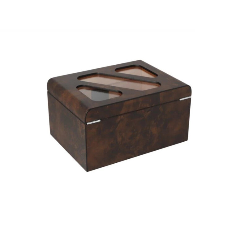 Angelo  Humidor aus Zedernholz mit externem digitalem Hygrometer