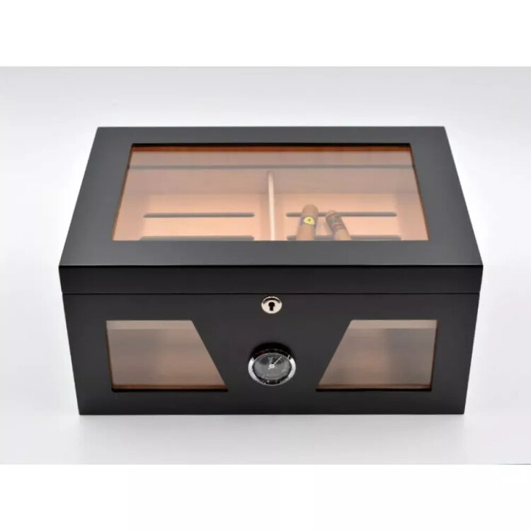 Graziani Humidor für 100 Zigarren schwarz