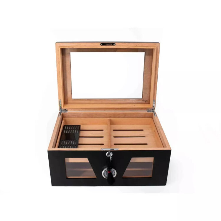 Graziani Humidor für 100 Zigarren schwarz