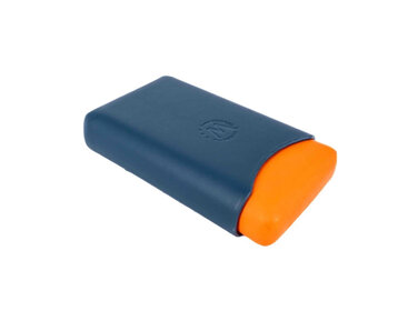 Montes Ubrique Zigarrenetui in Blau und Orange für 3 Zigarren