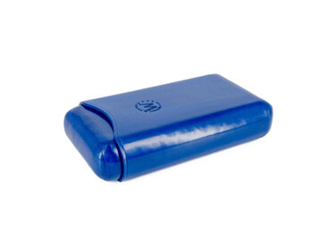 Montes Ubrique blaues Zigarrenetui für 3 Zigarren