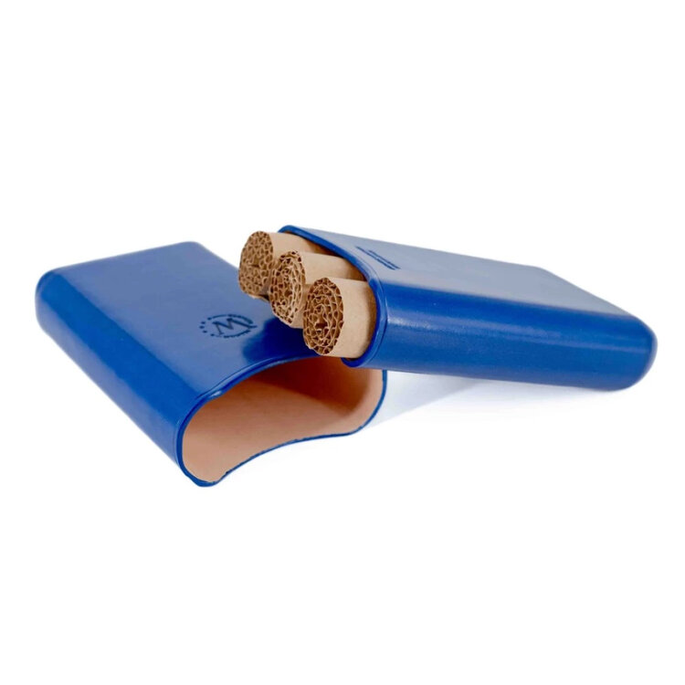 Montes Ubrique  blaues Zigarrenetui für 3 Zigarren