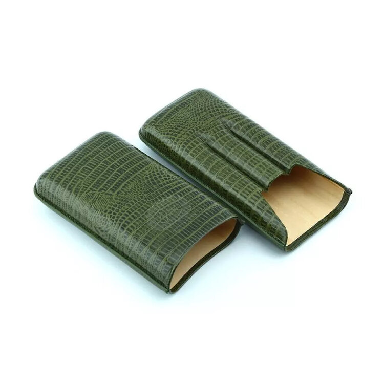 Hoyo De Monterrey  Grünes Zigarrenetui für 3 Zigarren