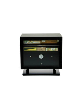 Adorini Humidorschrank Varese Deluxe Schwarz