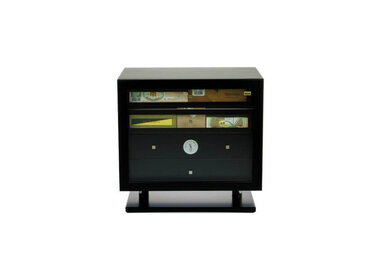 Adorini Humidorschrank Varese Deluxe Schwarz matt für 500 Zigarren