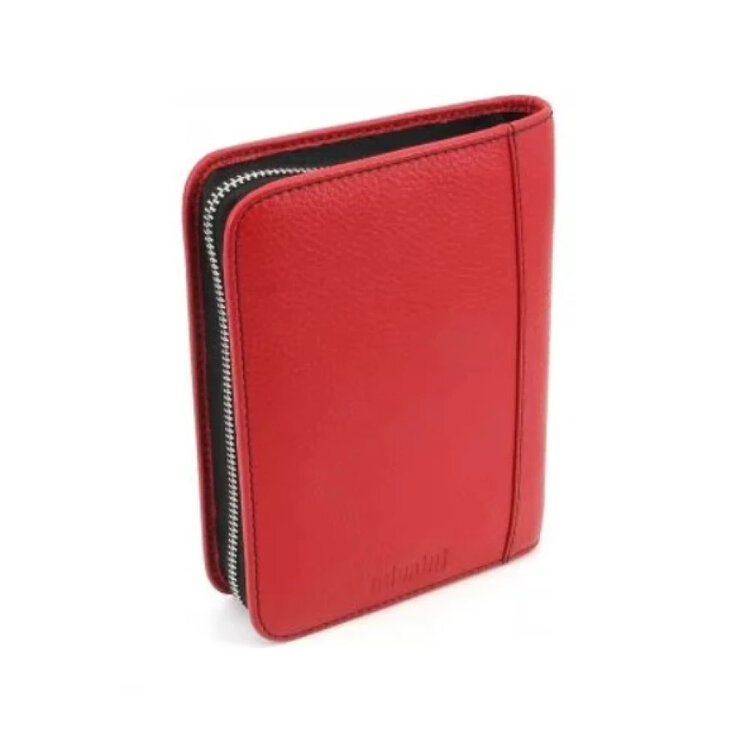 Adorini Zigarrentasche, echtes Leder, rot, 5-7 Churchill Zigarren