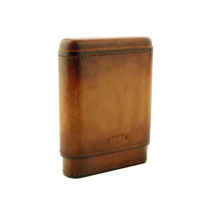 Adorini Zigarren aus echtem Leder 3-5 Zigarren - braun