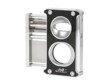 Winjet Zigarrenschneider 3 in 1 Schwarz/Chrom