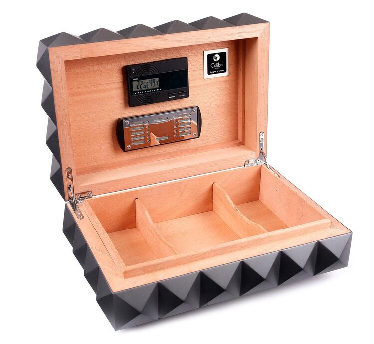 Colibri Quasar Humidor Gunmetal Humidor 50 Zigarren