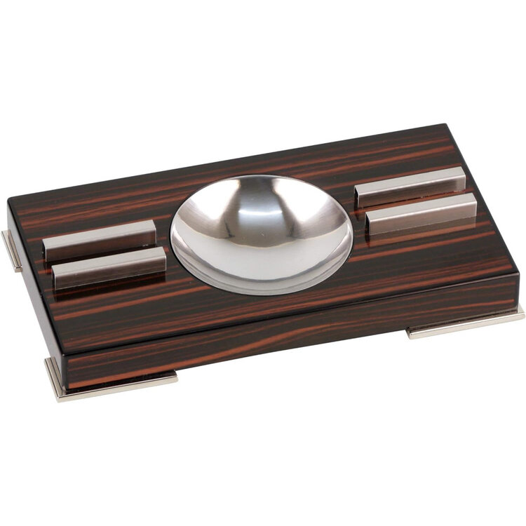 Graziani Zigarrenaschenbecher für 2 Zigarren, rechteckig