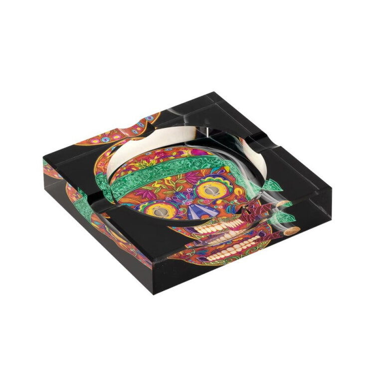 Graziani Supreme Square Kristall Zigarrenaschenbecher für 4 Zigarren