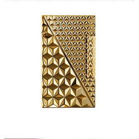 S.T. Dupont Ligne 2 Double Fire X gold Feuerzeug - mit 3D Fire X Motiv