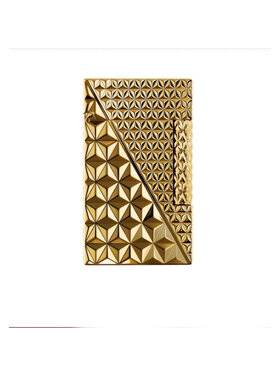 S.T. Dupont Ligne 2 Double Fire X gold Feuerzeug - mit 3D Fire X Motiv