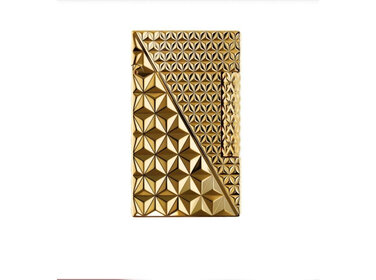 S.T. Dupont Ligne 2 Double Fire X gold Feuerzeug - mit 3D Fire X Motiv