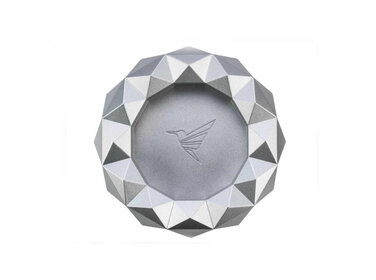 Colibri Quasar Zigarrenaschenbecher aus silberfarbenem Rundmetall Colibri Quasar Zigarrenaschenbecher aus silberfarbenem Rundmetall