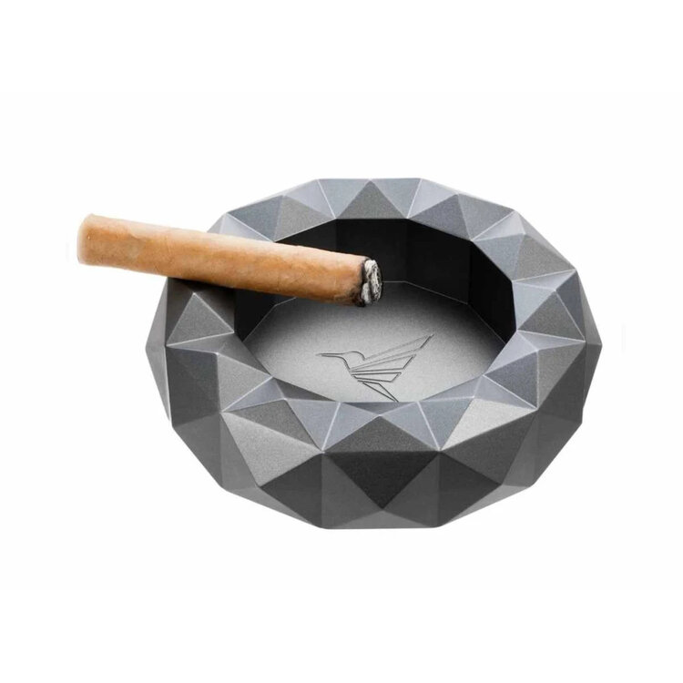 Colibri  Quasar Zigarrenaschenbecher aus rotem Rundmetall