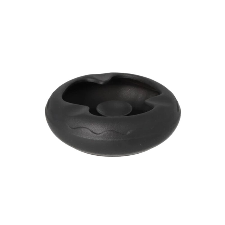 Angelo Zigarrenaschenbecher 3 Zigarren - aus schwarzem Ton